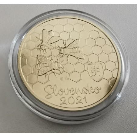 euroerme érme 5 Euro Szlovákia 2021 - Mézelő méh (UNC)