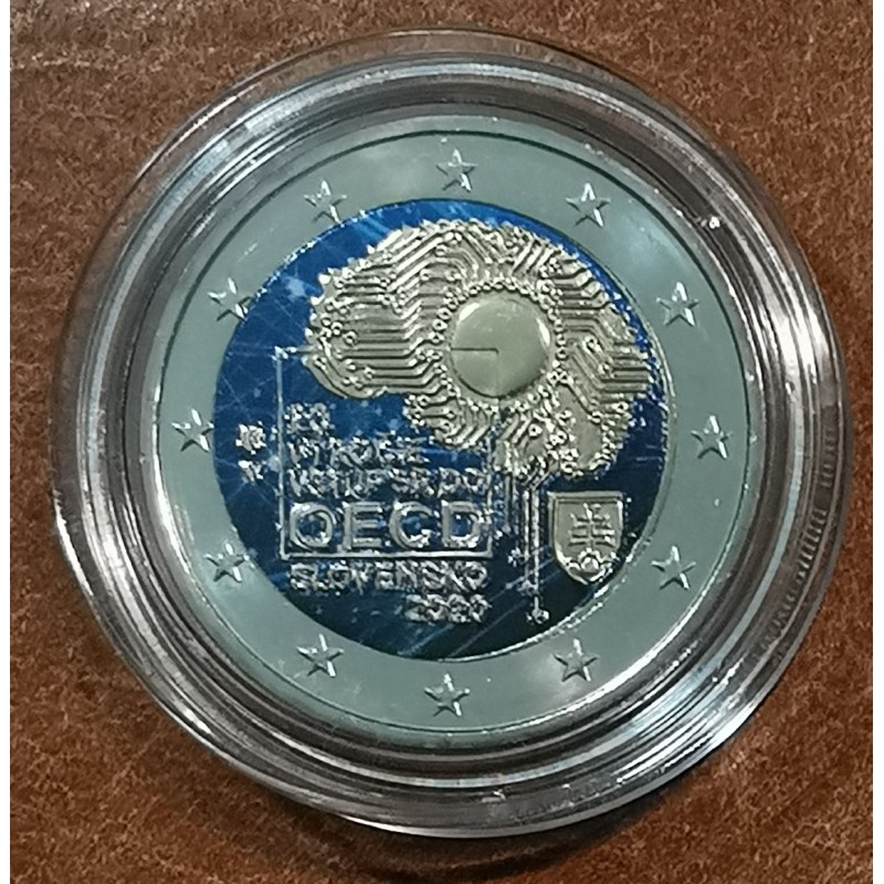 Euromince mince 2 Euro Slovensko 2020 - 20. výročie vstupu do OECD ...