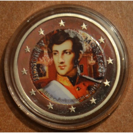 euroerme érme 2 Euro Monaco 2019 - Prince Honore V (színezett Proof)