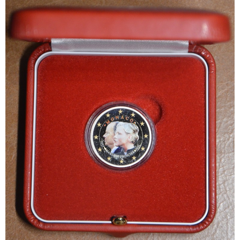 eurocoin eurocoins 2 Euro Monaco 2021 - 10th anniversary wedding of...