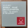 Euromince mince 20 Euro Rakúsko 2022 - Afrika: rozvaha slona (Proof)