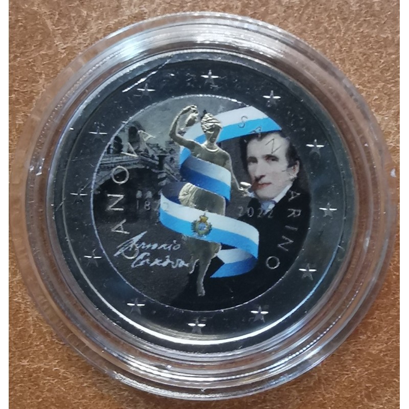 eurocoin eurocoins 2 Euro San Marino 2022 - Antonio Canova (colored...