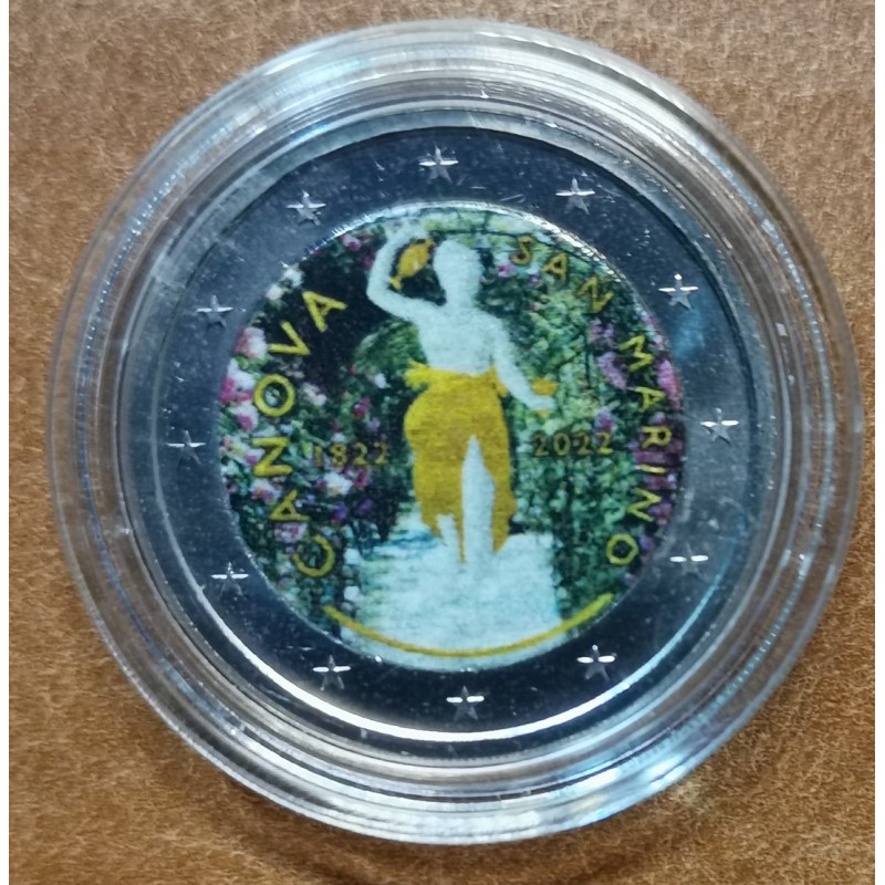 Euromince mince 2 Euro San Marino 2022 - Antonio Canova V. (farebná...