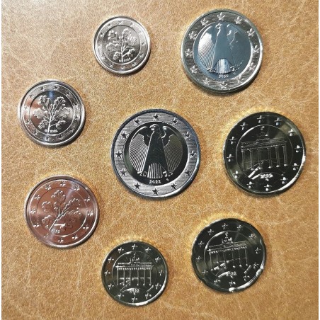 Euromince mince Nemecko 2022 \\"A\\" sada 8 mincí (UNC)