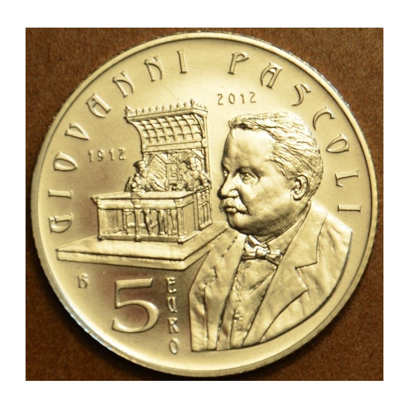 Euromince mince 5 Euro San Marino 2012 - Giovanni Pascoli (BU)