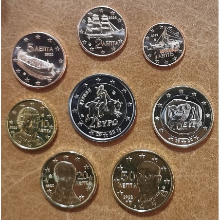 eurocoin eurocoins Greece 2022 set of coins (UNC)
