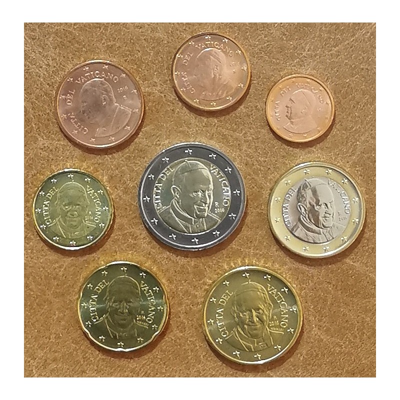 eurocoin eurocoins Vatican 2016 set of 8 eurocoins (UNC)