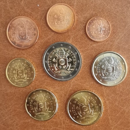 Euromince mince Vatikán 2018 sada 8 euromincí (UNC bez foldra)