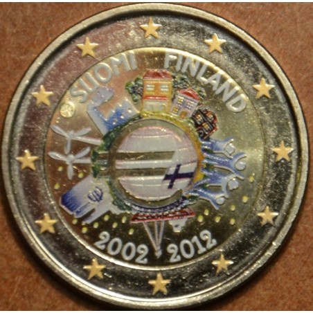 Euromince mince 2 Euro Fínsko 2012 - 10. výročia vzniku Eura (fareb...