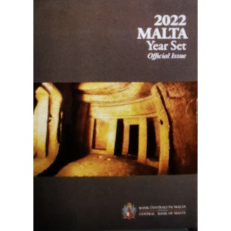 euroerme érme Málta 2022 forgalmi sor + 2 Euro Ħal-Saflieni Hypogeu...