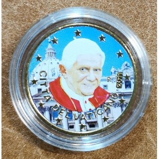 50 cent Vatican His Holiness Pope Benedict XVI. 2011 (colored UNC)