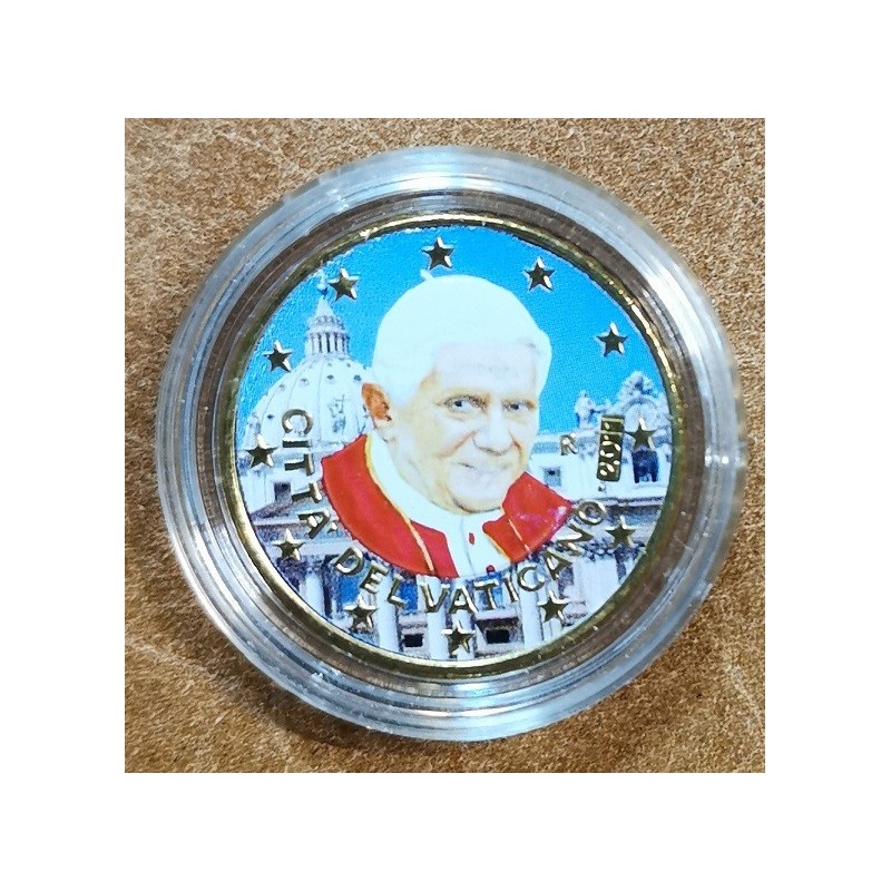 Euromince mince 50 cent Vatikán Benedikt XVI. 2011 (farebná UNC)