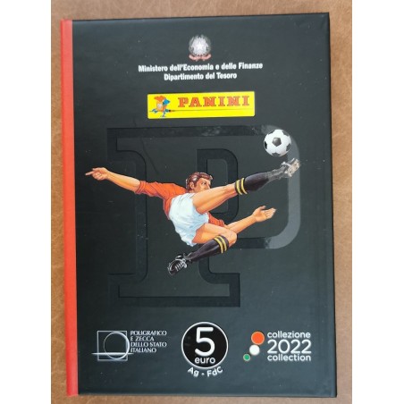 Euromince mince 5 Euro Taliansko 2022 - Panini červené (Proof)