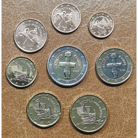 eurocoin eurocoins Set of 8 eurocoins Cyprus 2022 (UNC)