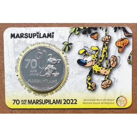 Euromince mince 5 Euro Belgicko 2022 Marsupilami (BU karta)