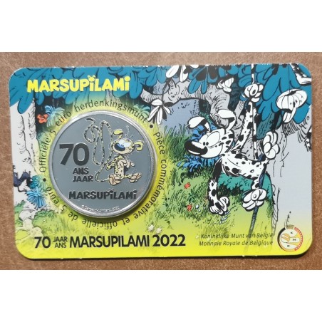 euroerme érme 5 Euro Belgium 2022 Marsupilami color (BU kártya)