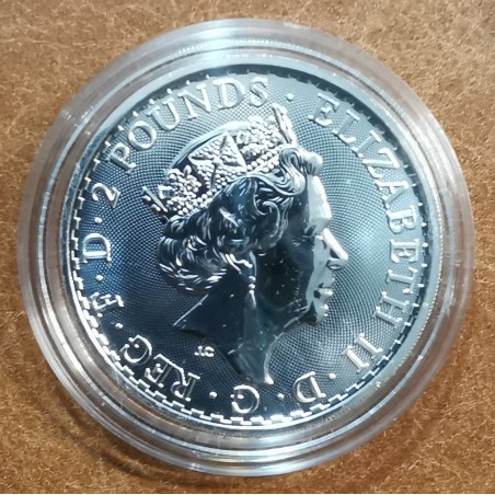 Euromince mince 2 libry Veľká Británia 2023 - Britannia (1 oz Ag)