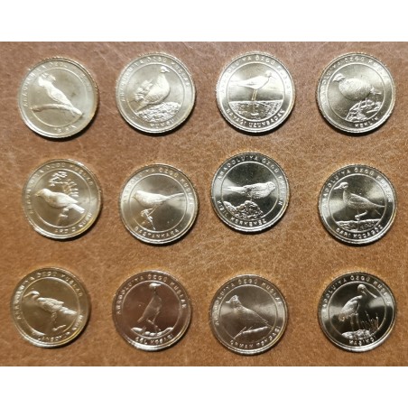 eurocoin eurocoins Turkey 12x 1 kurus 2021 Birds (UNC)