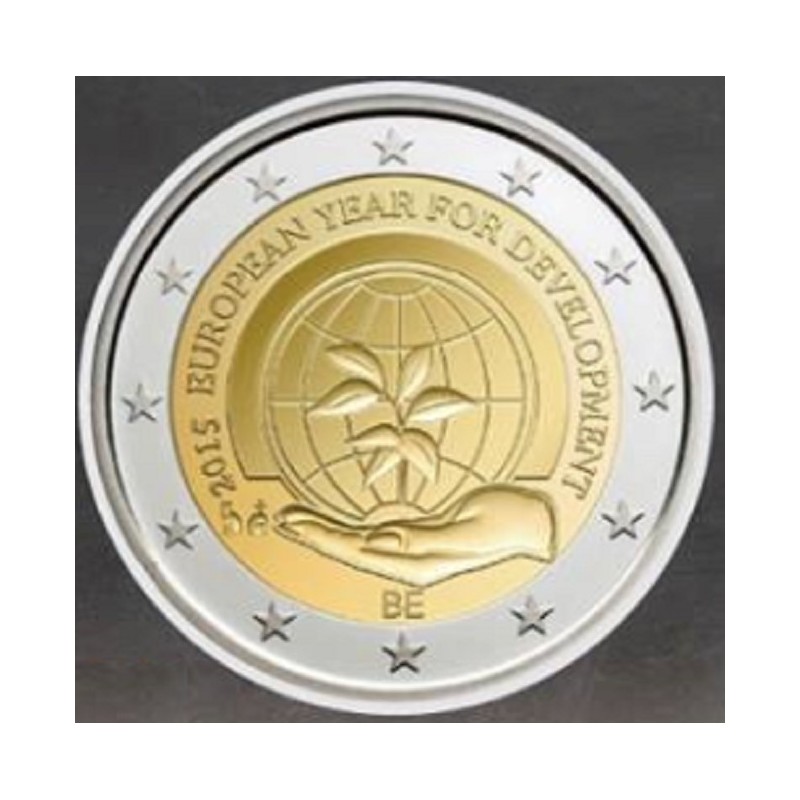 eurocoin eurocoins 2 Euro Belgium 2015 - European Year for Developm...