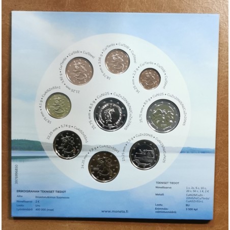 eurocoin eurocoins Finland 2022 set of 9 eurocoins - Four seasons (BU)
