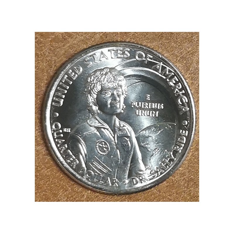 eurocoin eurocoins 25 cent USA 2022 Dr. Sally Ride \\"S\\" (UNC)