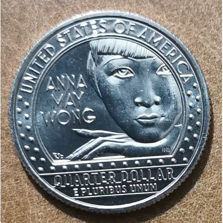 Euromince mince 25 cent USA 2022 Anna May Wong \\"S\\" (UNC)