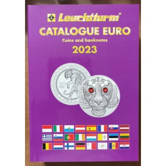 euroerme érme Leuchtturm Euro katalógus 2023 (angol nyelvű)