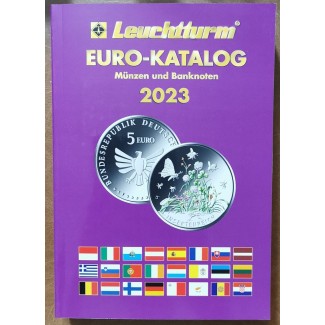 euroerme érme Leuchtturm Euro katalógus 2023 (német nyelvű)