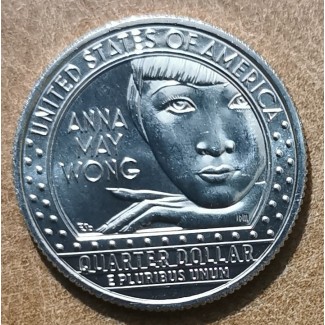 eurocoin eurocoins 25 cent USA 2022 Anna May Wong \\"P\\" (UNC)