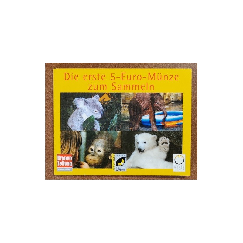 euroerme érme 5 Euro Ausztria 2002 Schönbrunn v1 (UNC)