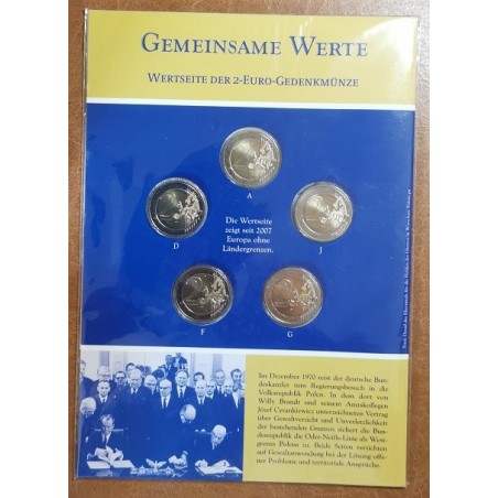 Euromince mince 2 Euro Nemecko \\"ADFGJ\\" 2020 - Varšavské pokľakn...