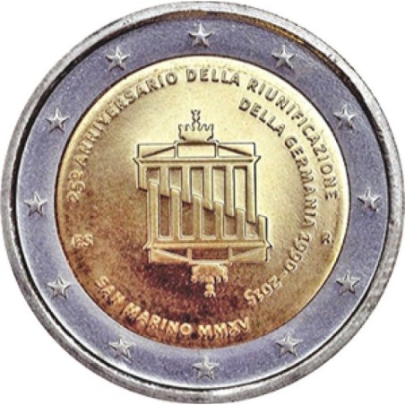 eurocoin eurocoins 2 Euro San Marino 2015 - German Reunification (BU)