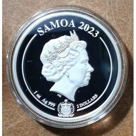 eurocoin eurocoins 2 dollar Samoa 2023 - Nine tailed fox (1 oz. Ag)