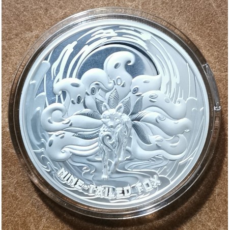 Euromince mince 2 doláre Samoa 2023 - Deväťchvostá líška (1 oz. Ag)