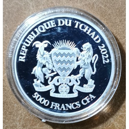eurocoin eurocoins 5000 francs Chad 2023 - Mandala Crocodile (1 oz....