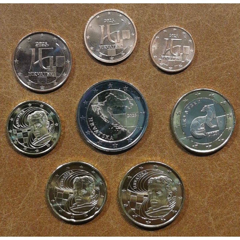 Euromince mince Chorvátsko 2023 sada 8 mincí (UNC)