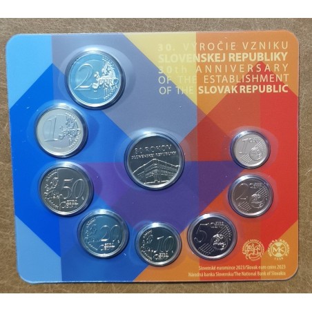 eurocoin eurocoins Slovakia 2023 set of coins - 30 years of Slovak ...