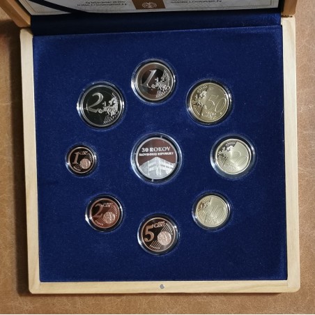 eurocoin eurocoins Slovakia 2023 set of coins - 30 years of Slovak ...