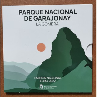 Spain 2022 set of 10 coins - Garajonay National Park (BU)