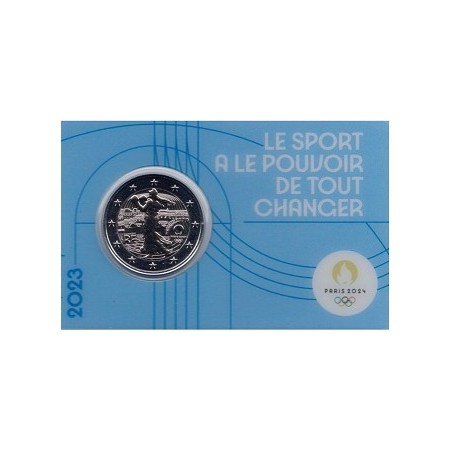 eurocoin eurocoins 2 Euro France 2023 - Paris 2024 Olympic Games (b...