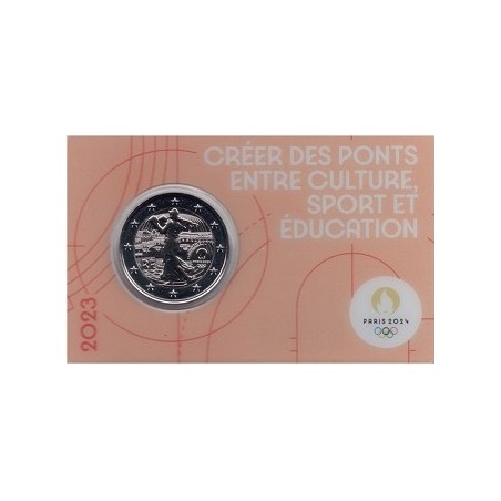 Euromince mince 2 Euro Francúzsko 2023 - Olympijské hry Paríž 2024 ...