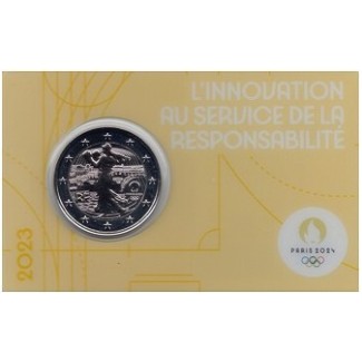Euromince mince 2 Euro Francúzsko 2023 - Olympijské hry Paríž 2024 ...