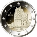 2 Euro Germany 2023 "F"  - Hamburg (UNC)