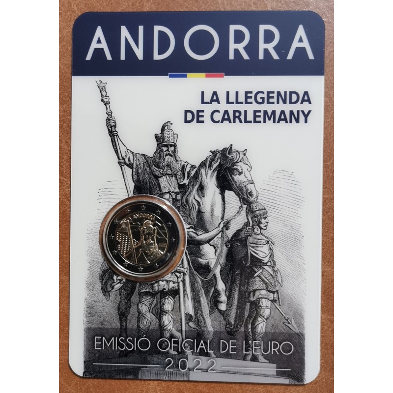 Euromince mince 2 Euro Andorra 2022 - Legenda Karla Veľkého (BU)