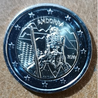 Euromince mince 2 Euro Andorra 2022 - Legenda Karla Veľkého (UNC)