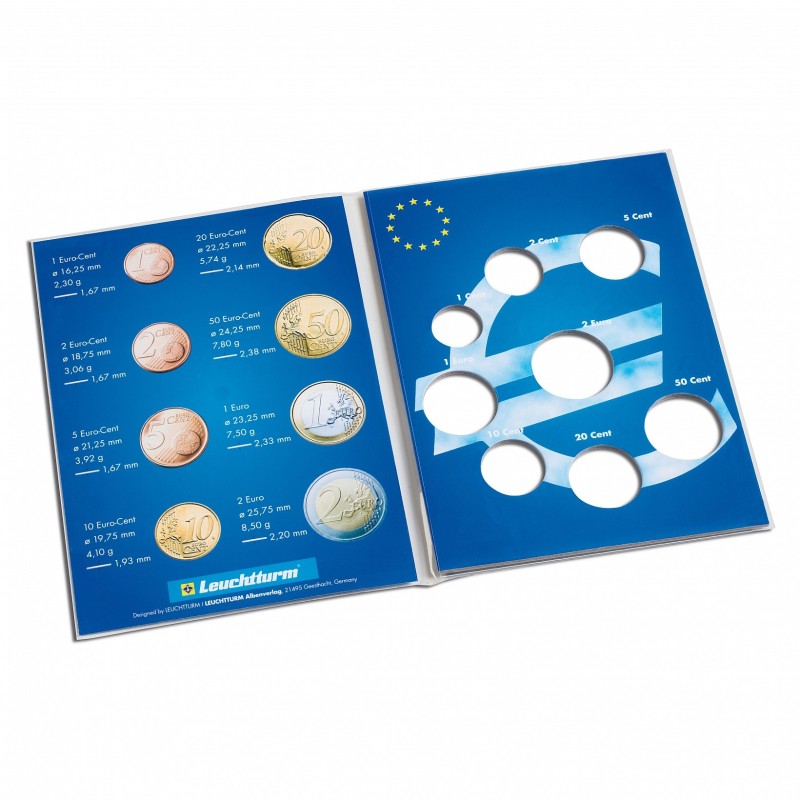 eurocoin eurocoins Coin card for 1 Euro coin set