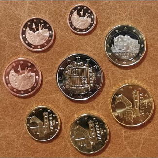 Set of 8 Euro coins Andorra 2022 (UNC)
