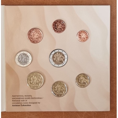 eurocoin eurocoins Lithuania 2023 set of 8 coins (BU)