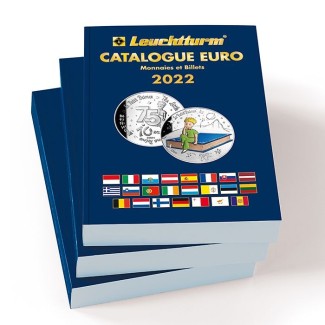 euroerme érme Leuchtturm Euro katalógus 2022 (francia nyelvű)