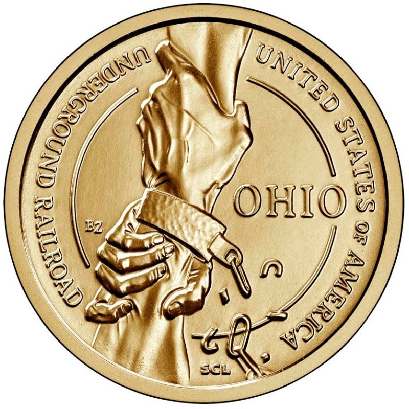 eurocoin eurocoins 1 dollar USA 2023 Ohio \\"D\\" (UNC)